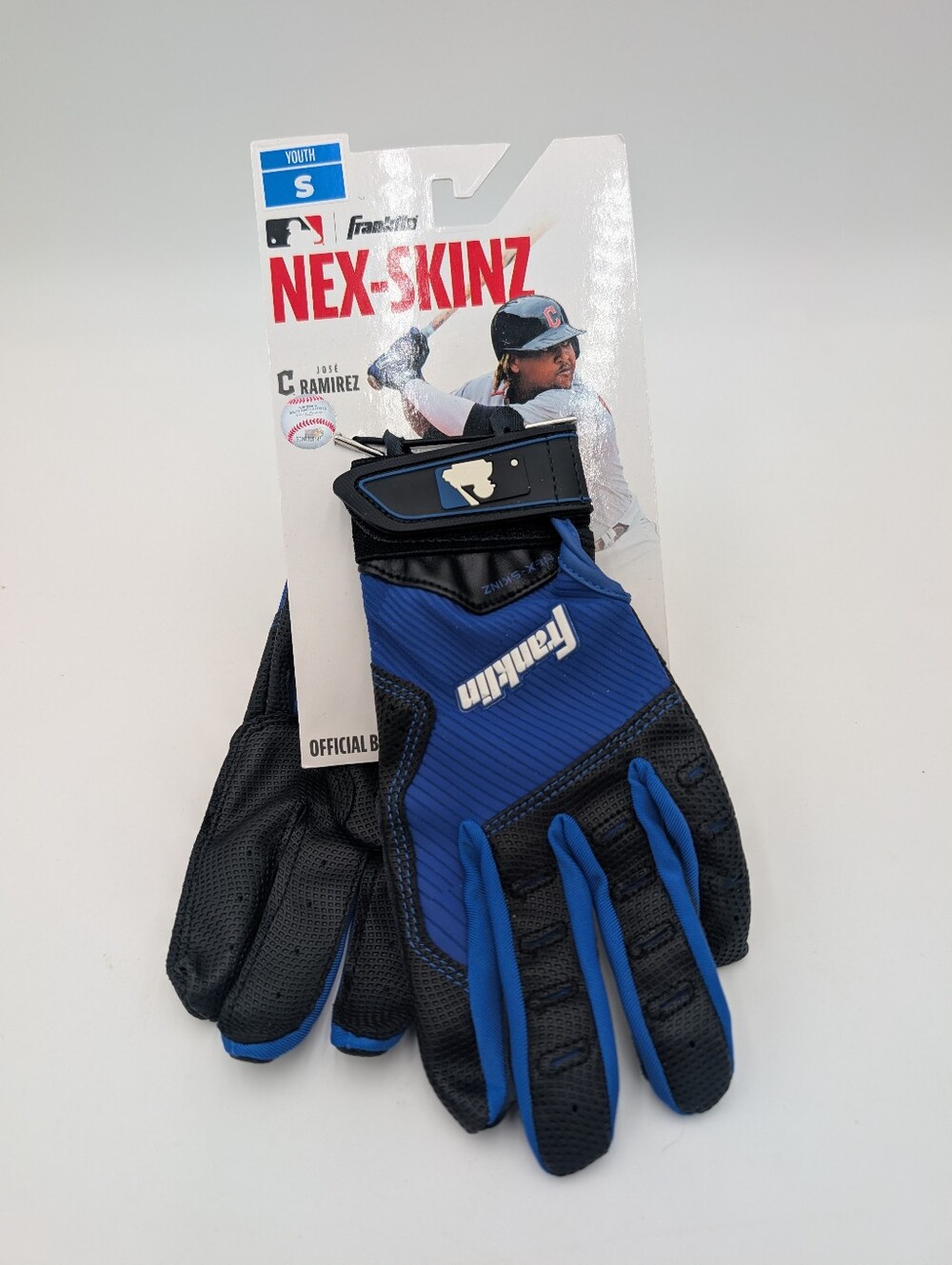 The Franklin Next Gen Baseball Batting Glove Blue